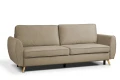 sofa FARO 3-osobowa rozkładana brązowa tk.castel 20