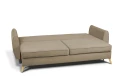 sofa FARO 3-osobowa rozkładana brązowa tk.castel 20