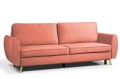 sofa FARO 3-osobowa rozkładana łososiowy tk. castel 55