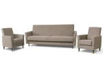 zestaw GAMMA wersalka + 2 fotele brązowy tk.uttario velvet 2975