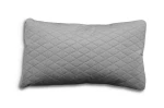 poduszka 50x30 tkanina: fancy jasnoszara pikowana