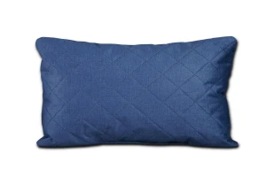 poduszka 50x30 tkanina: fancy granatowa pikowana