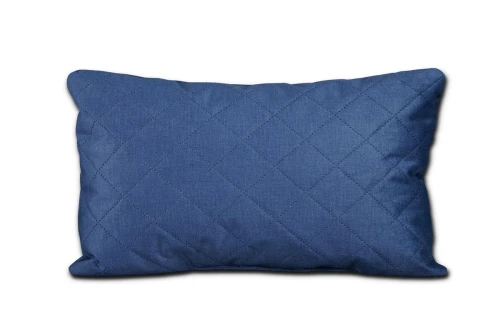 poduszka 50x30 tkanina: fancy granatowa pikowana