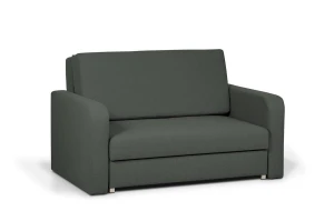 sofa RINO II  2-osobowa rozkładana z pojemnikiem ciemno szara tk. soro  97