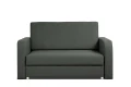 sofa RINO II  2-osobowa rozkładana z pojemnikiem ciemno szara tk. soro  97