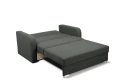 sofa RINO II  2-osobowa rozkładana z pojemnikiem ciemno szara tk. soro  97