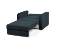 sofa RINO I  1-osobowa rozkładana z pojemnikiem granatowa tk. soro 76