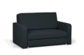 sofa RINO II  2-osobowa rozkładana z pojemnikiem  granatowa tk. soro  76