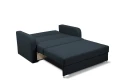 sofa RINO II  2-osobowa rozkładana z pojemnikiem  granatowa tk. soro  76