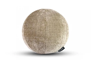 poduszka FLUFFY BALL miękka okrągła kula Ø 30 cm brązowa