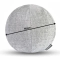 poduszka JUMBLE BALL miękka okrągła kula Ø 30 cm ciemnoszara