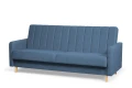 zestaw DELTA wersalka + fotel + puf granatowy tk.castel 79