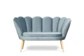zestaw VEGAS sofa 2-osobowa + 1 fotel szary tk.bluvel 14
