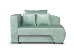 sofa MOON 1-osobowa rozkładana tk.błękitnoszara
