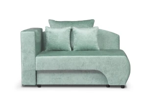 sofa MOON 1-osobowa rozkładana tk.błękitnoszara