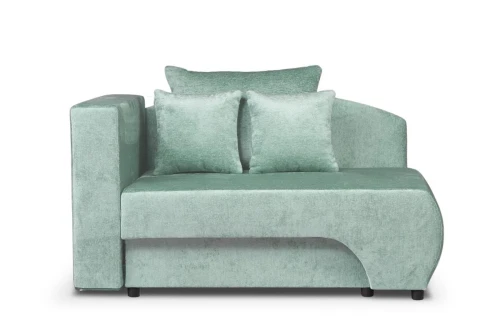 sofa MOON 1-osobowa rozkładana tk.błękitnoszara