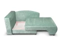 sofa MOON 1-osobowa rozkładana tk.błękitnoszara