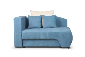 sofa MOON 1-osobowa rozkładana tk.niebieska