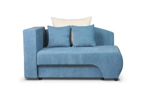 sofa MOON 1-osobowa rozkładana tk.niebieska