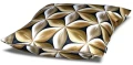 poduszka 45x45 geometryczny wzór czarno-brązowy