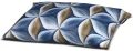 poduszka 50x30 geometryczny wzór niebiesko-beżowy