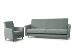 zestaw GAMMA wersalka + 1 fotel szary tk.uttario velvet 2970