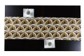 bieżnik 40x120 geometryczny wzór czarno-brązowy
