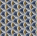 bieżnik 40x120 geometryczny wzór niebiesko-beżowy