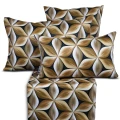 bieżnik 40x160 geometryczny wzór czarno-brązowy