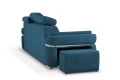 sofa SPECTRO 3-osobowa rozkładana granatowa tk.mono 241