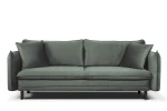 sofa LENOX 3-osobowa rozkładana szara tk. bluvel 14