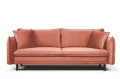 sofa LENOX 3-osobowa rozkładana łososiowa tk.bluvel 52