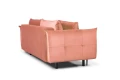 sofa LENOX 3-osobowa rozkładana łososiowa tk.bluvel 52