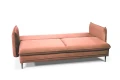 sofa LENOX 3-osobowa rozkładana łososiowa tk.bluvel 52