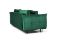 sofa LENOX 3-osobowa rozkładana zielona tk.bluvel 78