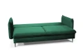 sofa LENOX 3-osobowa rozkładana zielona tk.bluvel 78