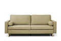 sofa XARA 3-osobowa rozkładana brązowa tk.castel 20