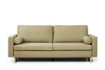 sofa XARA 3-osobowa rozkładana brązowa tk.castel 20
