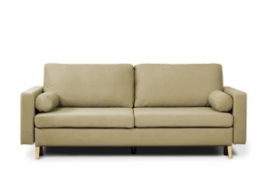 sofa XARA 3-osobowa rozkładana brązowa tk.castel 20
