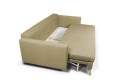 sofa XARA 3-osobowa rozkładana brązowa tk.castel 20