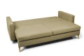 sofa XARA 3-osobowa rozkładana brązowa tk.castel 20