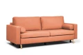 sofa XARA 3-osobowa rozkładana łososiowa tk.castel 55