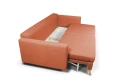 sofa XARA 3-osobowa rozkładana łososiowa tk.castel 55