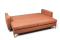 sofa XARA 3-osobowa rozkładana łososiowa tk.castel 55