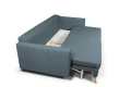 sofa XARA 3-osobowa rozkładana granatowa tk.castel 79