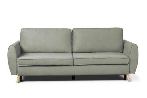 sofa FARO 3-osobowa rozkładana szara tk.castel 93