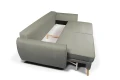 sofa FARO 3-osobowa rozkładana szara tk.castel 93