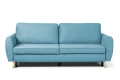 sofa FARO 3-osobowa rozkładana niebieska tk.castel 74