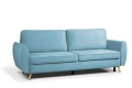 sofa FARO 3-osobowa rozkładana niebieska tk.castel 74