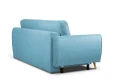 sofa FARO 3-osobowa rozkładana niebieska tk.castel 74